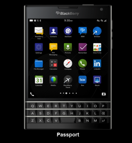 Blackberry get their Passport ready