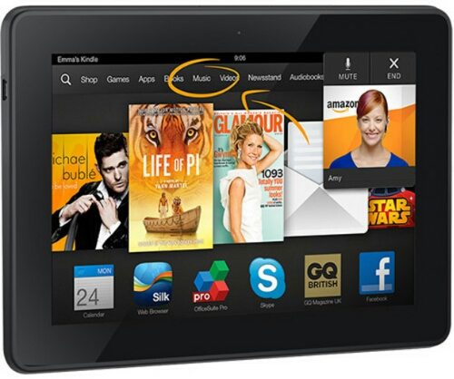 20% off Kindle Fire family HDX tablets in Amazon UK sale