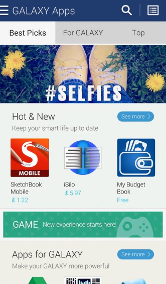 Samsung refresh their app store.