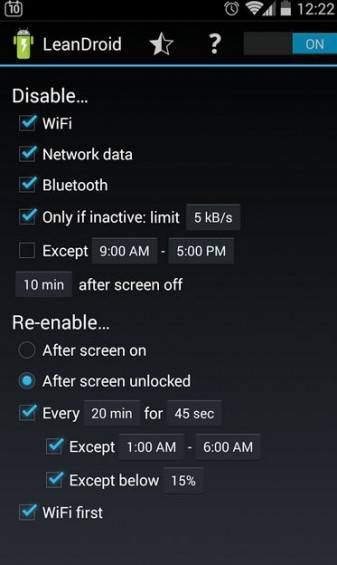 Saving battery power on your Android   LeanDroid
