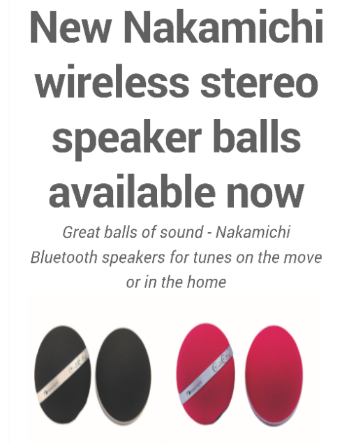 Nakamichi Launch their NBS 10 Spherical Portable Speakers in the UK