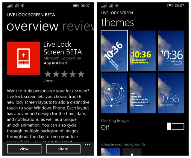 Windows Phone Live Lock Screen Beta is now available