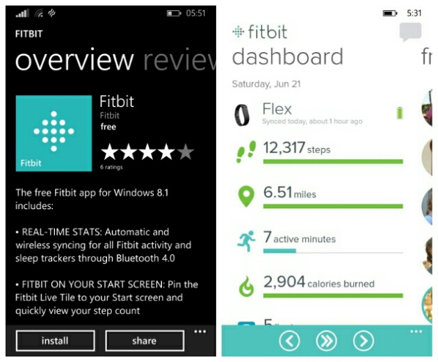 Fitbit activity tracker app is finally available for Windows Phone