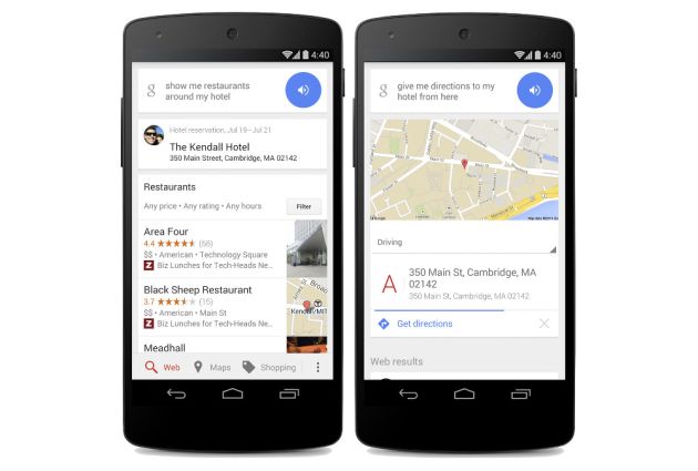 Google Now helps with your Hotel Stay