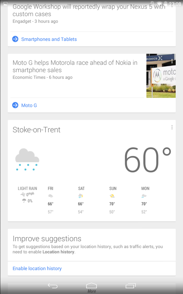 Google Now Launcher available for most devices.