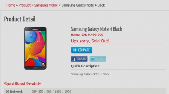 Samsung Note 4 specs leak