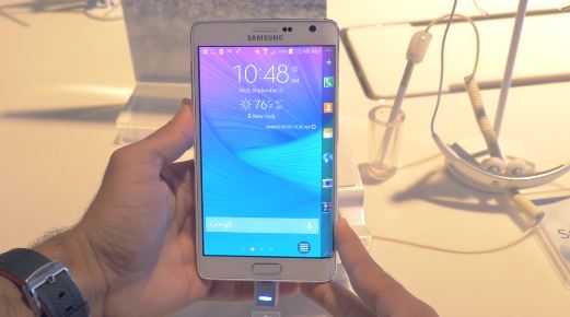 Samsung Galaxy Note Edge   Up close