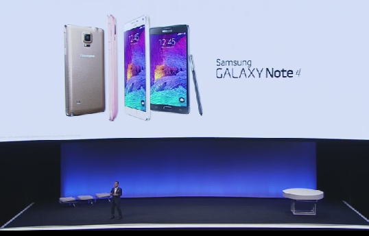 Samsung announce the Note 4