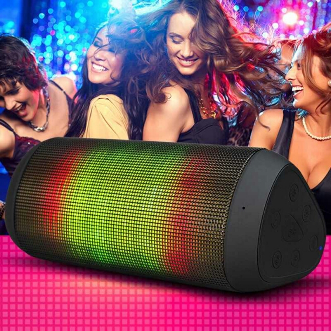 Flashy funky Bluetooth speaker available