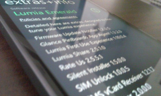 Is Lumia Emerald the next firmware update?