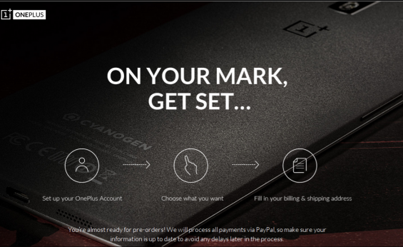 Pre order a OnePlus One on 27th October 2014