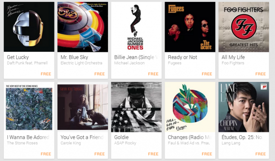 Free music on Google Play