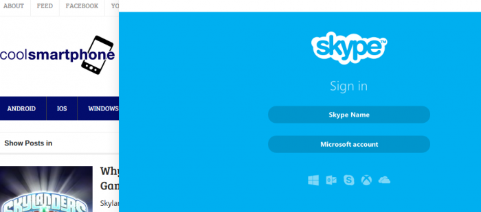 Skype on a Chromebook   Here, fixed that for you.
