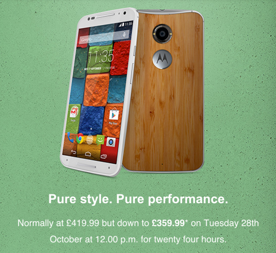 Moto X 24 hour flash sale