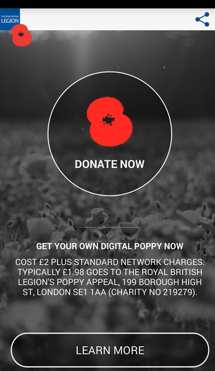 The Poppy Appeal enters the smartphone world