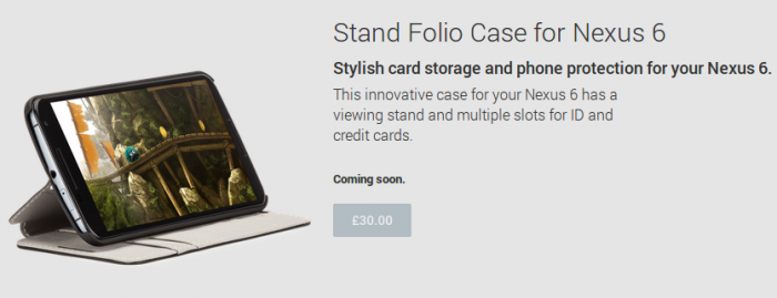 Nexus 6 cases pop up on Google Play