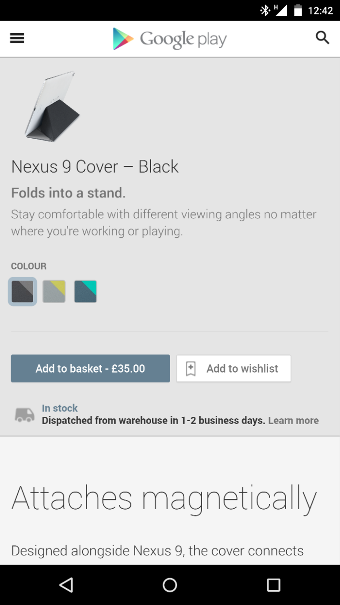 Nexus 9 Keyboard Folio now available in the UK