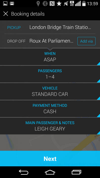 Quick and easy taxi rides   Addison Lee app reviewed