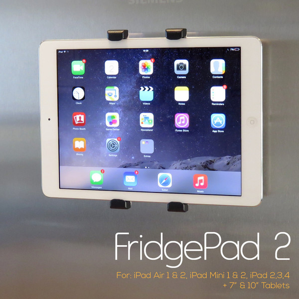 Mount your iPad or tablet on your fridge