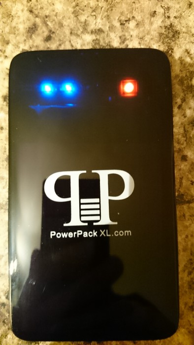 PowerpackXL Medium review   the one with lights on