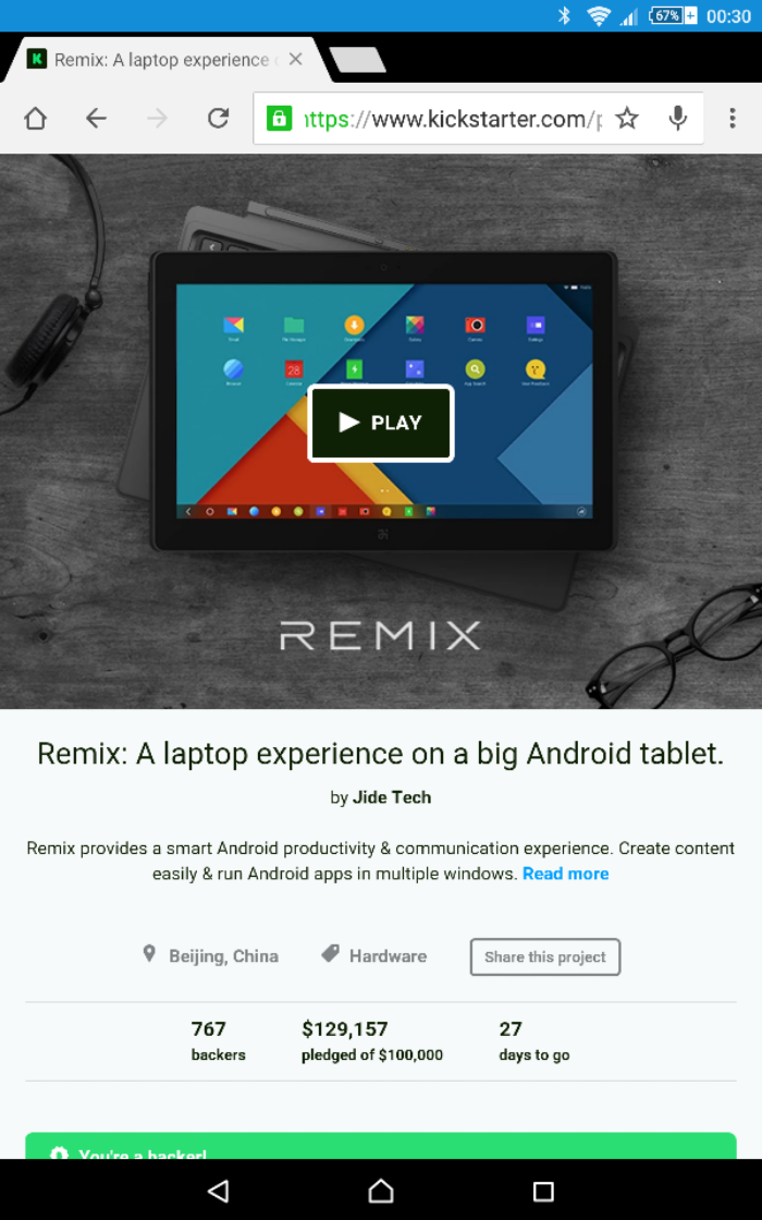 Jide Remix Tablet will be made