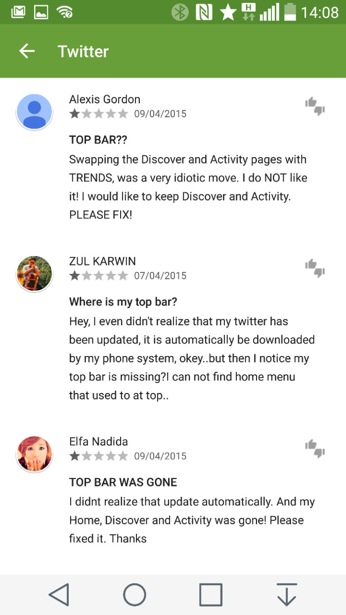 Official Twitter Android app receives annoying new update
