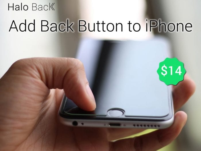 Screen Protector to give iPhone 6 and 6 Plus a back button