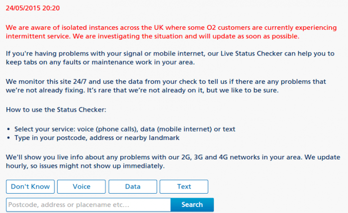 O2 having signal problems