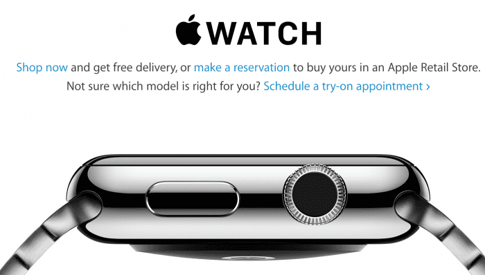 Apple watch in stores today!