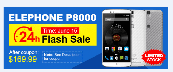 Elephone P8000 discount code available