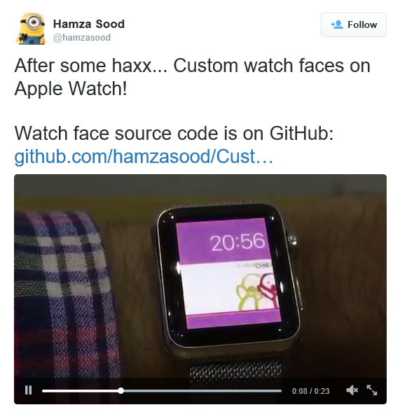 New hack enables custom faces on Apple WatchOS 2