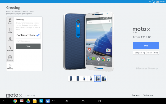 Moto X Play is now available via Motomaker