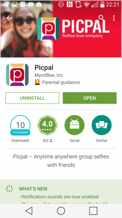 Picpal   Selfie sharing and merging, no matter where you are!