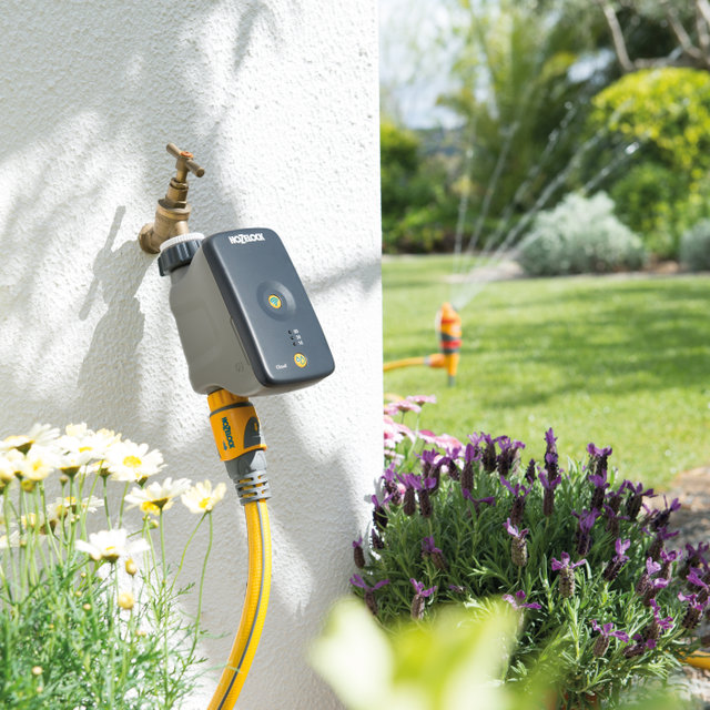 Water your lawn and flowers remotely. New Hozelock Cloud Controller