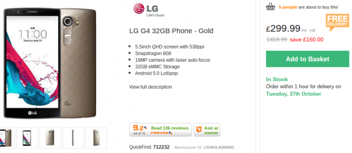 LG G4   Get the gold version for a lot, lot less