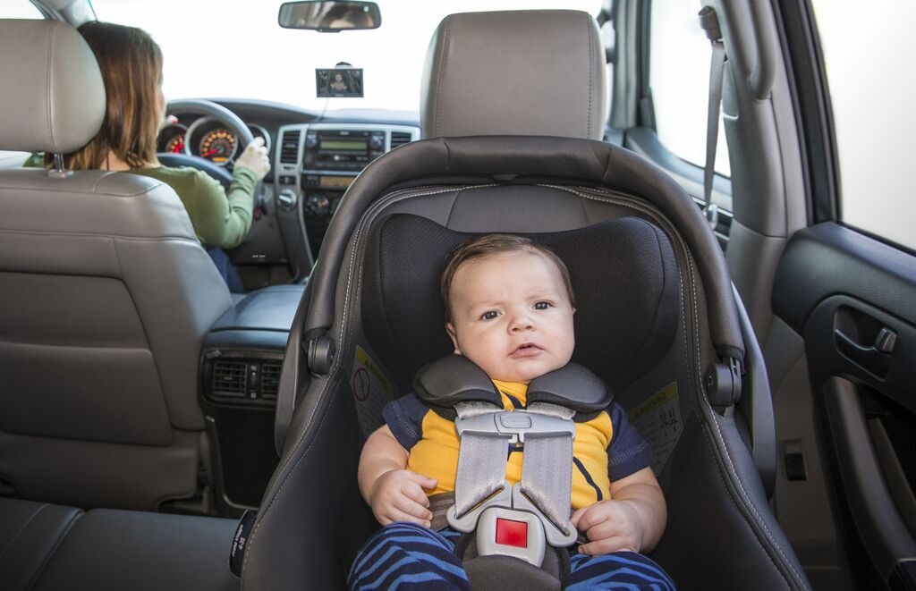 Never mind a reversing camera, watch your baby while you drive instead