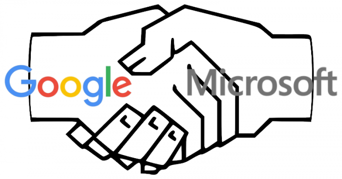 Is Google about to announce a new partnership with Microsoft?