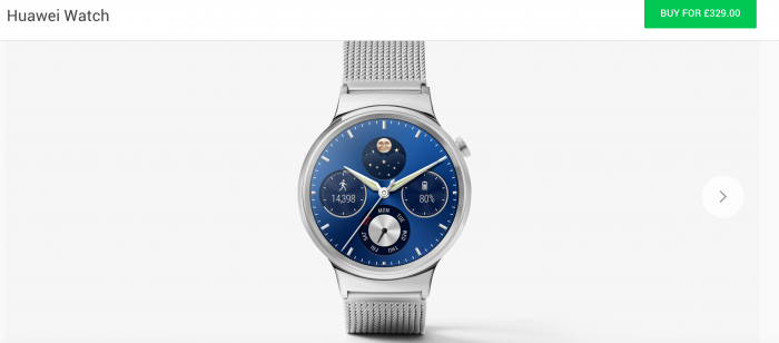 Huawei Watch now available on UK Google Store