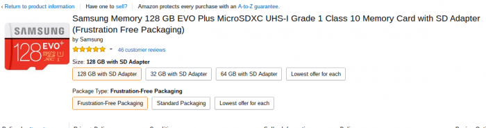 Samsung 128GB microSD for less than £23? Yes please