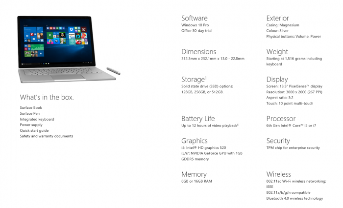 Microsoft Surface Book now available for pre order in the UK