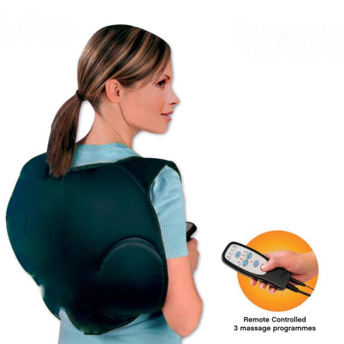 A backpack that gives you a gentle rub