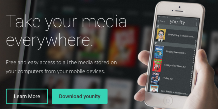 Stream your home content to your mobile with younity