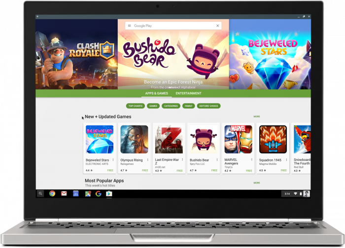 Android Apps coming to a Chromebook near you soon!