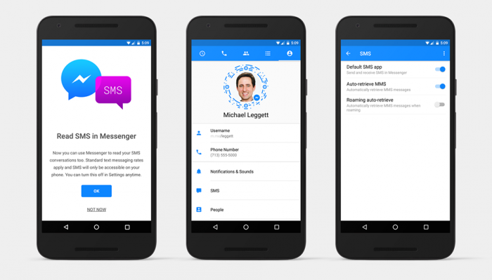 Facebook Messenger Now Does SMS