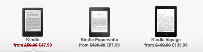 Get 20% Off Selected Kindle eReaders