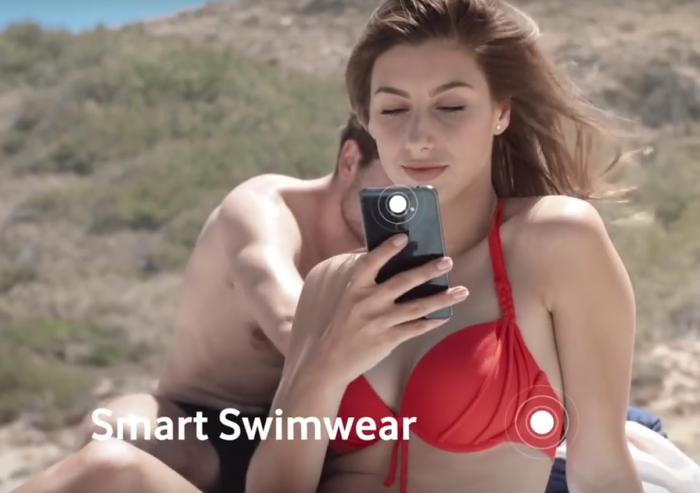 Vodafone want to stick brains into your bikini