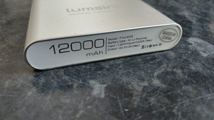 Lumsing Pilot 4GS 12000mAh Portable Charger   Review