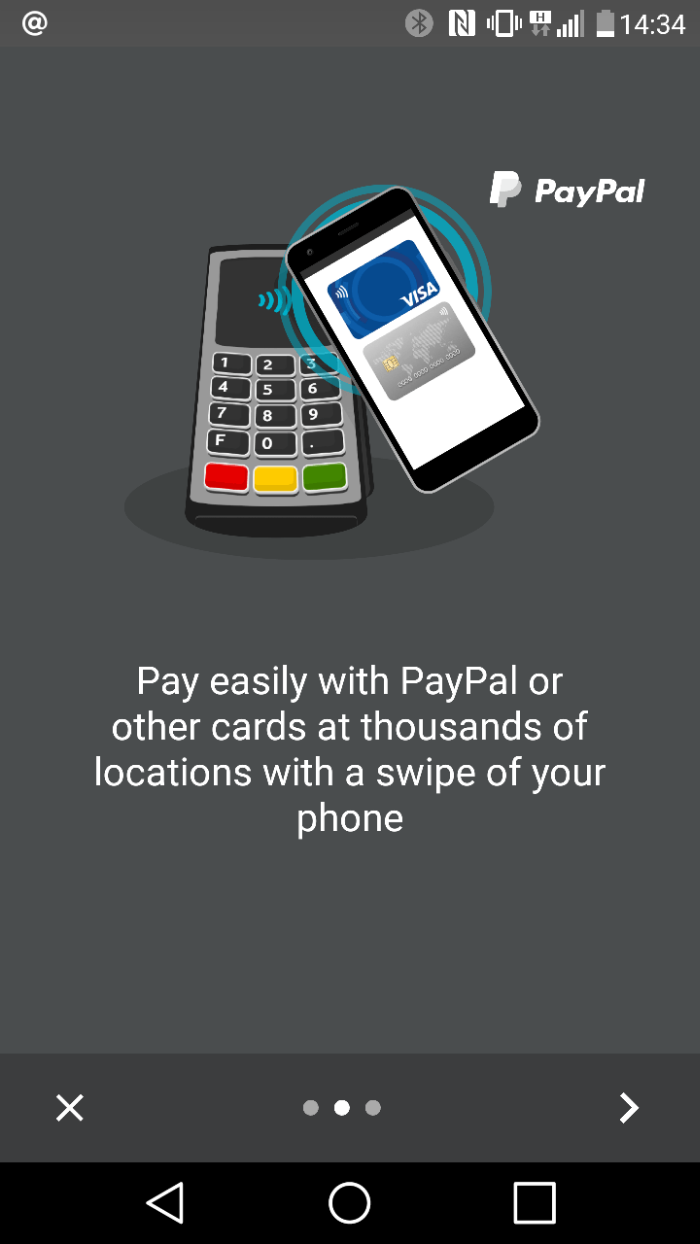 Use contactless payments funded from PayPal   even if you dont have power