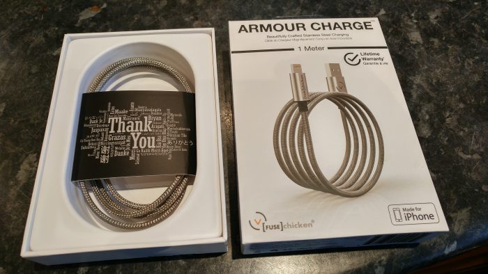 Armour Charge Cable   Up close and personal