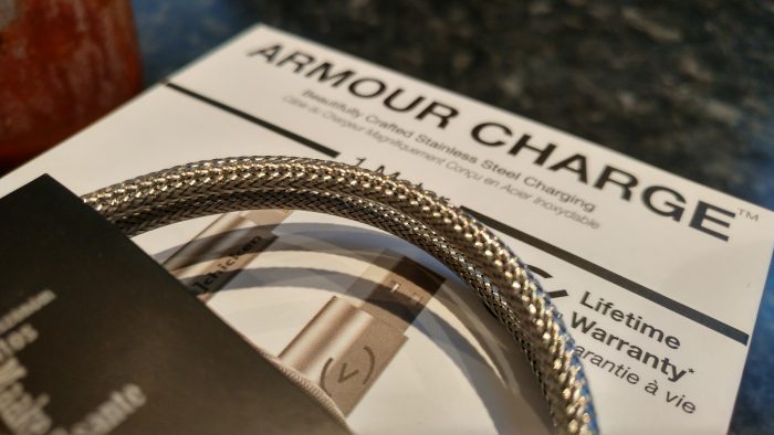 Armour Charge Cable   Up close and personal